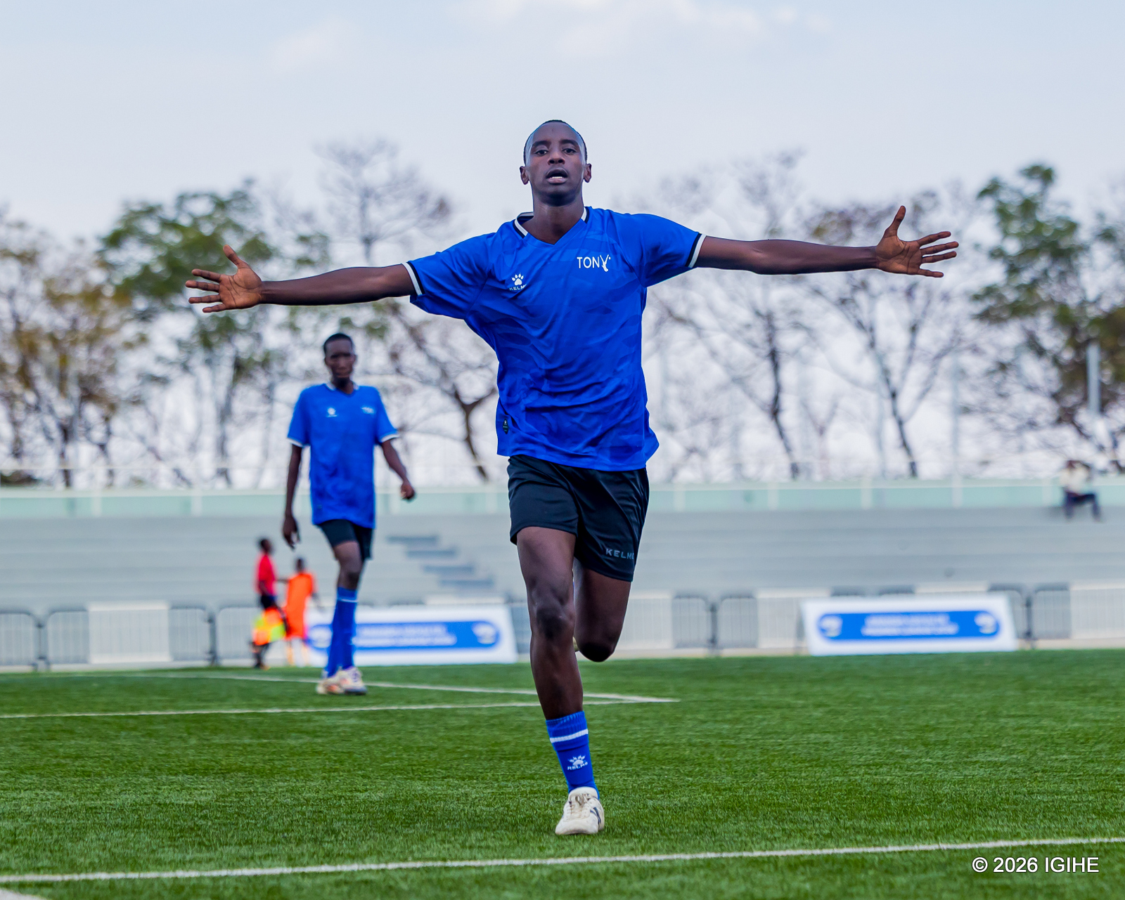 Tuyizere Fabrice yishimira igitego cya kabiri yatsinze