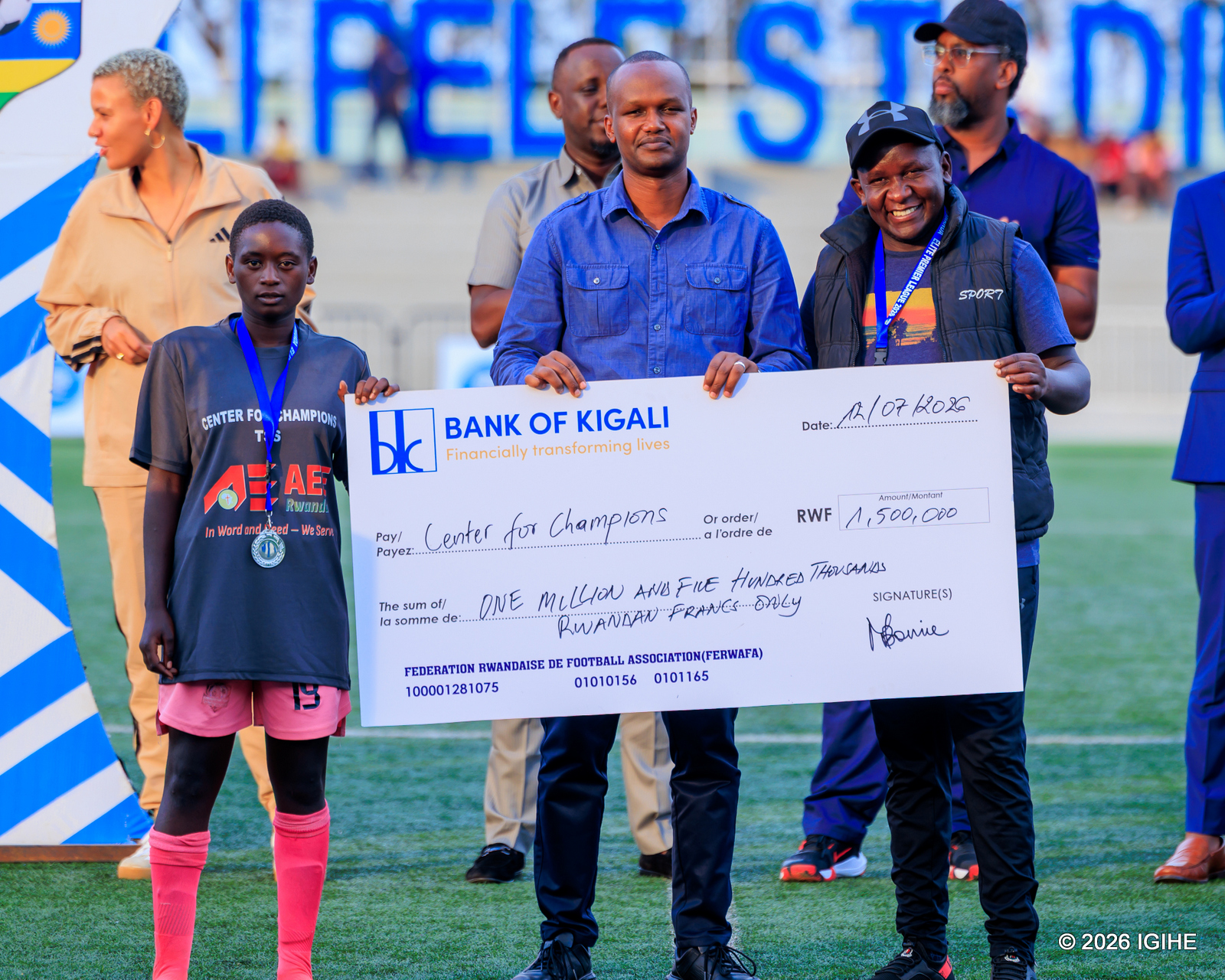 Center for Champions yahembwe miliyoni 1.5 Frw