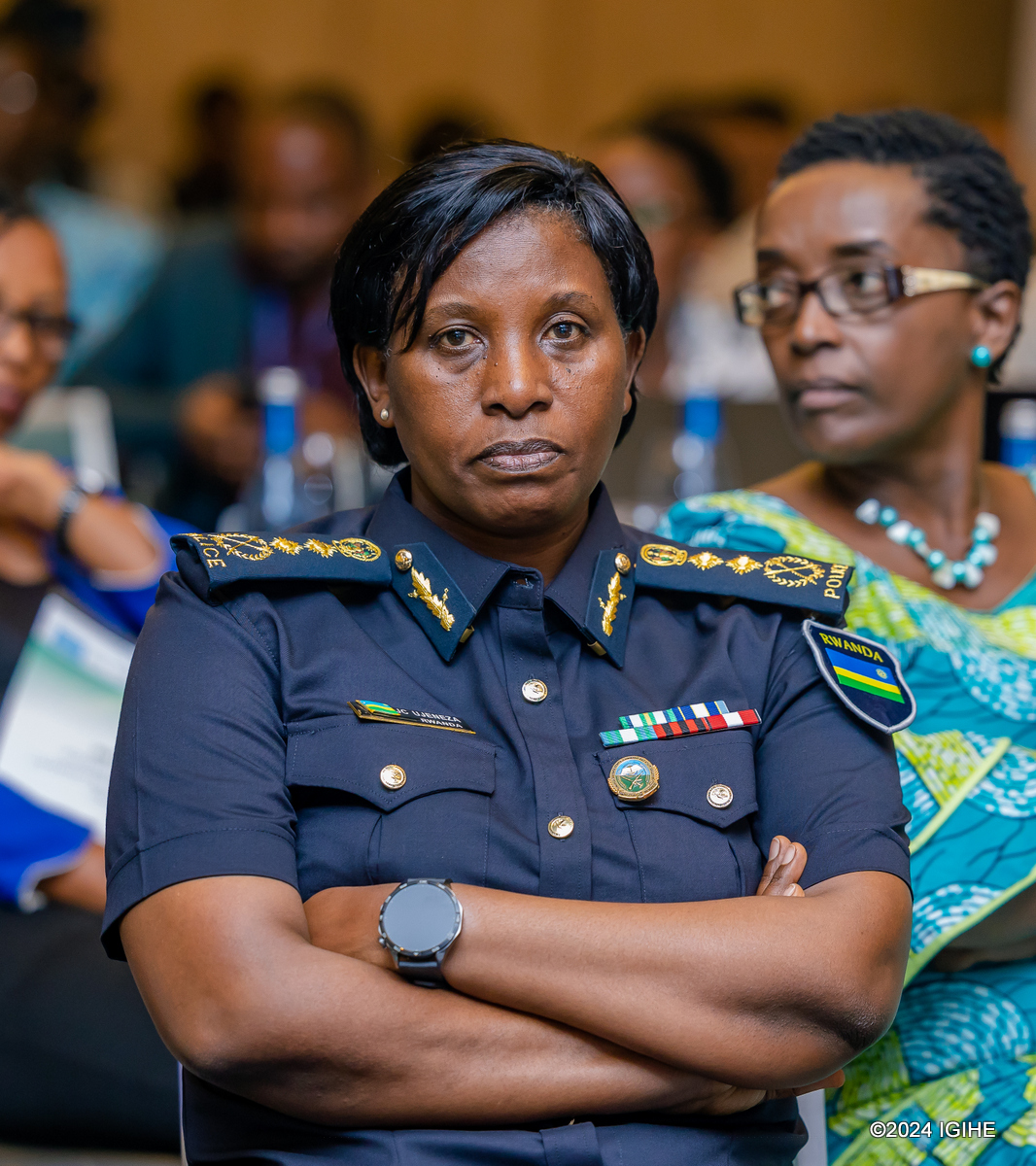 Umuyobozi Mukuru wungirije wa Polisi y’u Rwanda ushinzwe imiyoborere n’abakozi, DIGP, Jeanne Chantal Ujeneza mu bitabiriye inama yo guteza imbere imikurire y'umwana binyuze mu kubakira ubushobozi ingo mbonezamikurire