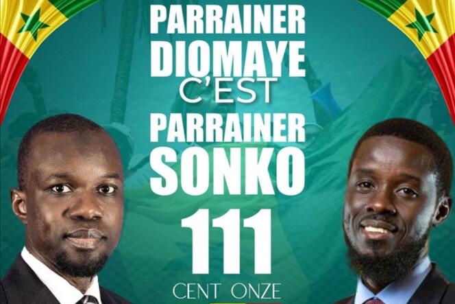 Mu bikorwa byo kwiyamamaza hari intero ivuga ko "Diomaye ni Sonko"
