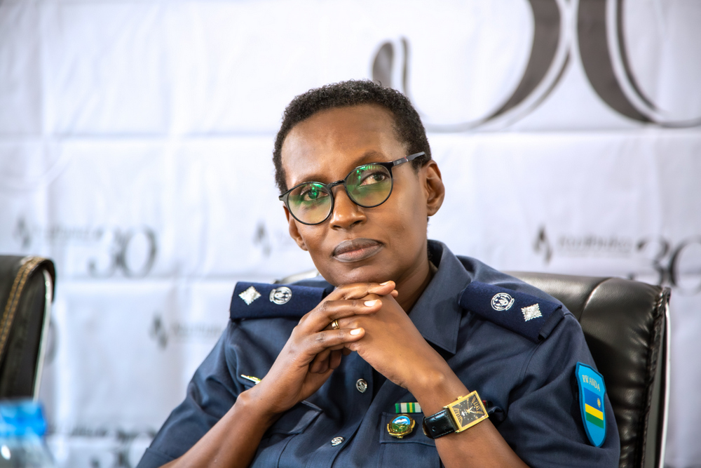 Lt. Col Angeline Kamanzi akurikiye ibiganiro