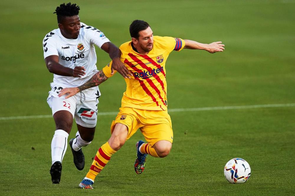 Lionel Messi yagaragaye mu mukino wa gicuti FC Barcelone yakinnye ku wa Gatandatu