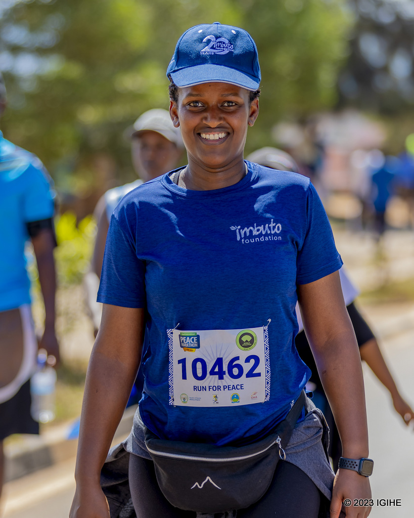 Umuyobozi wa Imbuto Foundation, Umutoni Sandrine na we yitabiriye Marathon Mpuzamahanga ya Kigali