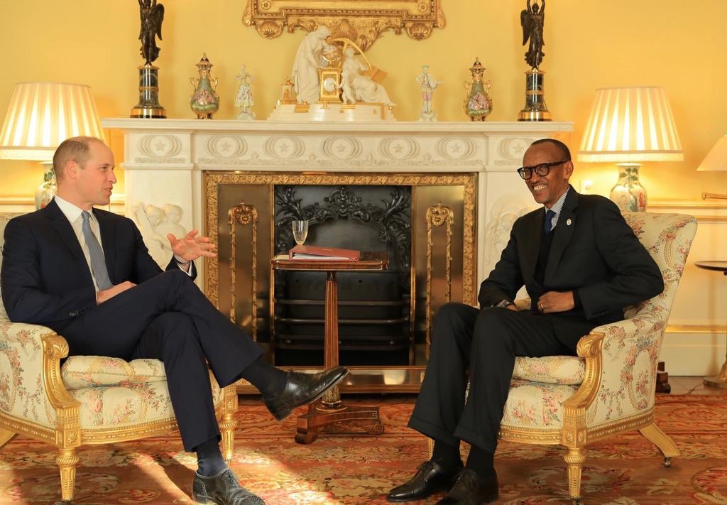 Perezida Kagame ubwo yaganiraga n'igikomangoma William