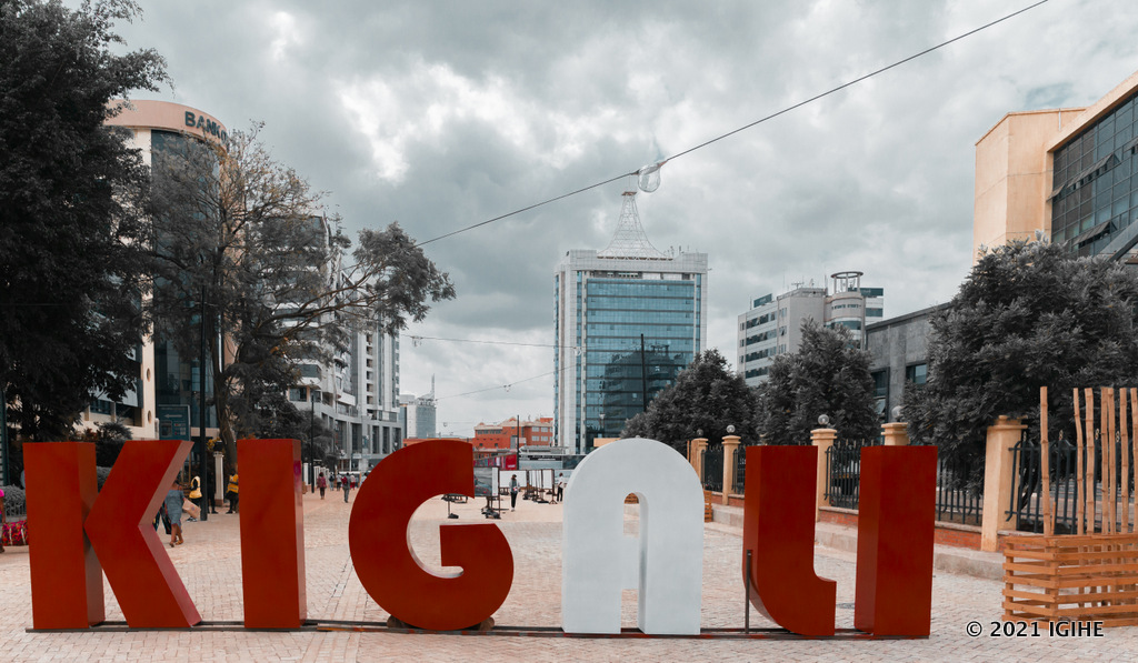 Aka gace kamaze gushyirwamo ijambo 'Kigali' rkoze mu buryo bwa 3D