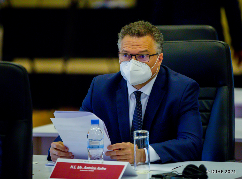 Ambasaderi w'u Bufaransa mu Rwanda, Antoine Anfré yari yitabiriye iyi nama