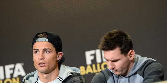 Cristiano Ronaldo na Lionnel Messi bari mu 10 benjije menshi mu 2013