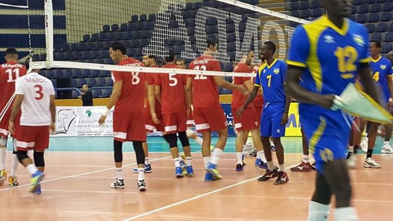 Umukino wa mbere u Rwanda rwatsinzwe na Maroc seti 3-0 (25-23, 25-13, 25-17)