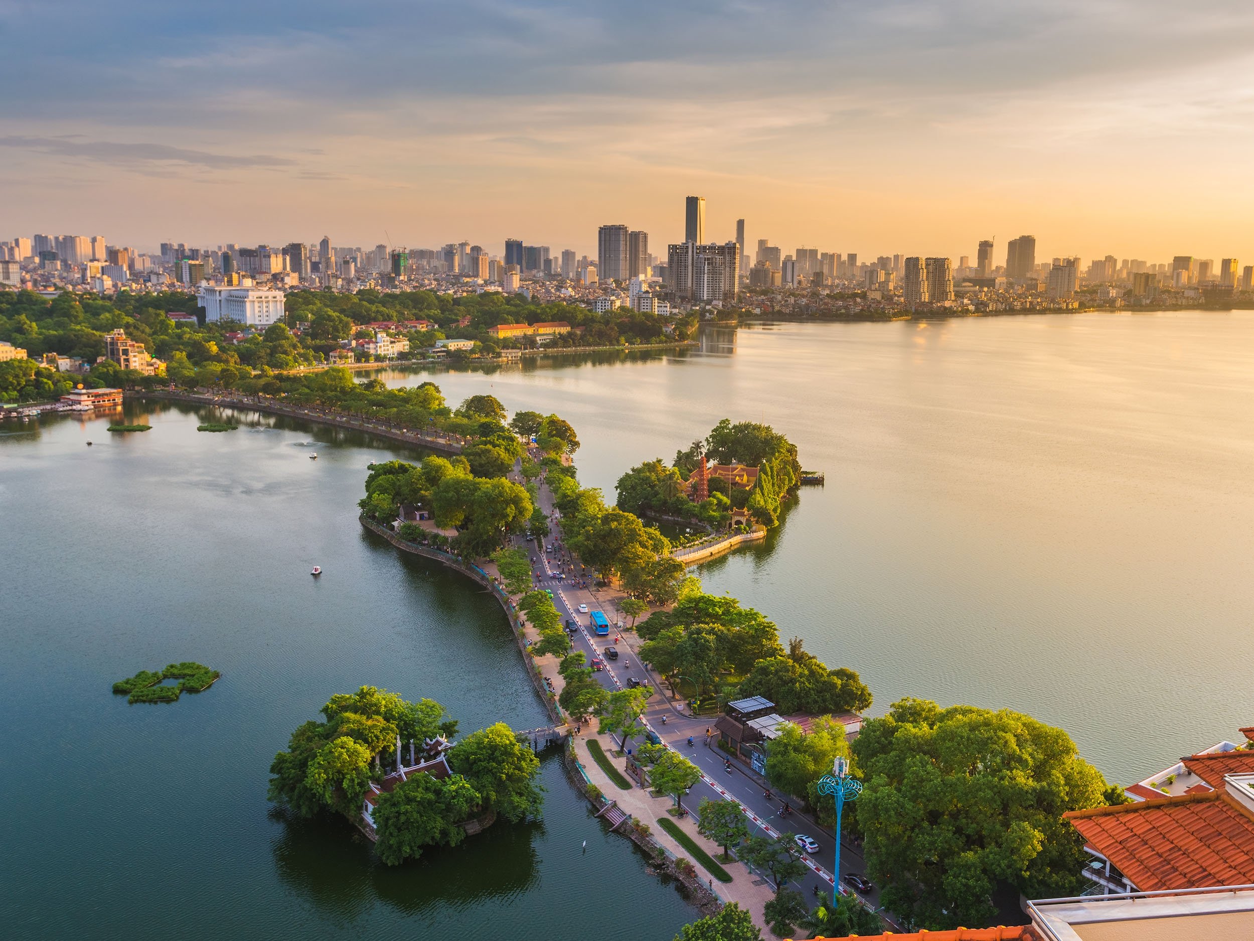 Ifoto igaragaza kamwe mu duce two muri Hanoi