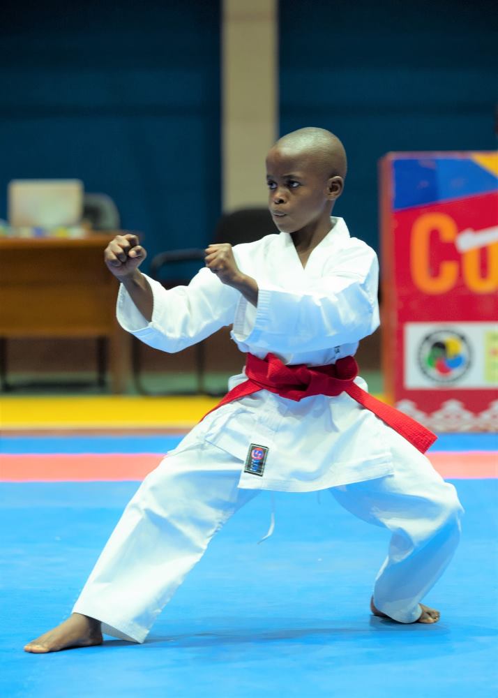 Nshuti Aimable yegukanye umudali wa Bronze muri Shampiyona Nyafurika y’Abatarengeje imyaka 14 muri Kata