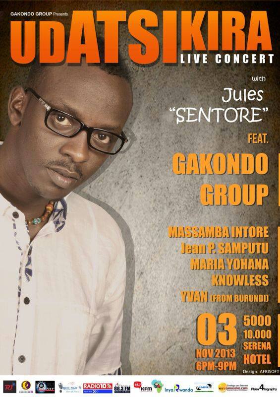 Igitaramo "Udatsikira" cya Jules Sentore