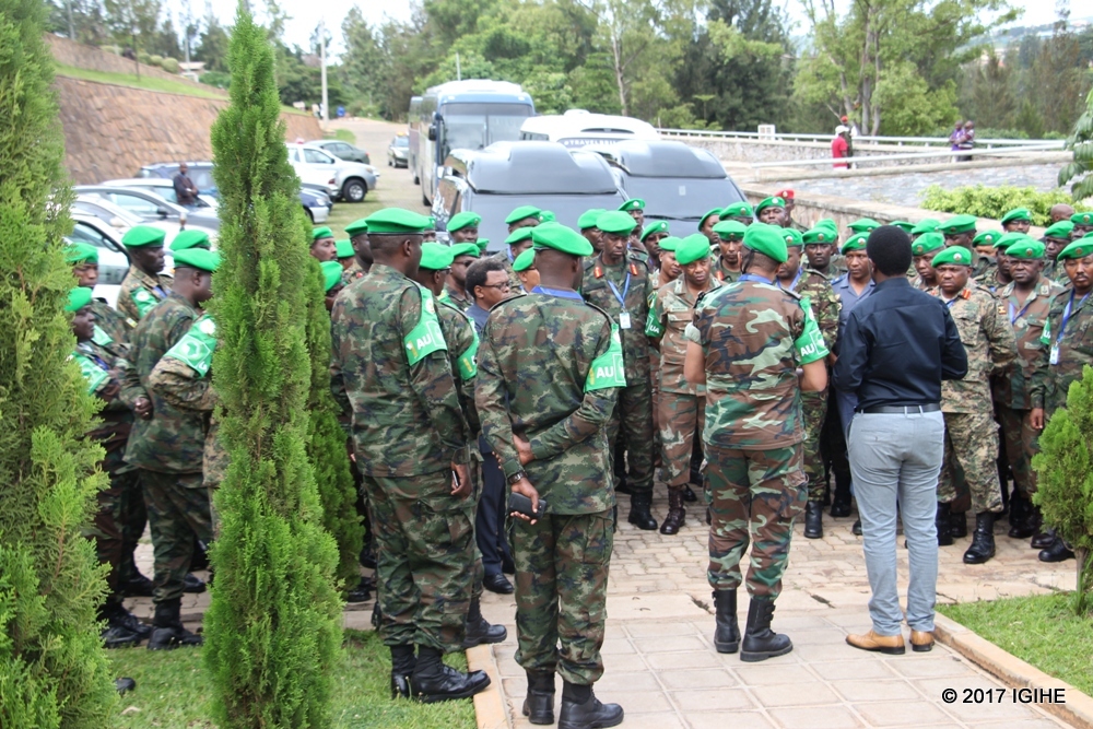 Nyuma yo gutangiza ku mugaragaro iyi myitozo, abayitabiriye basuye urwibutso rwa Jenoside ku Gisozi