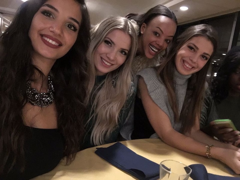 Miss Mutesi Jolly na bagenzi be barimo uwo mu Butaliyani n'uwa Austria