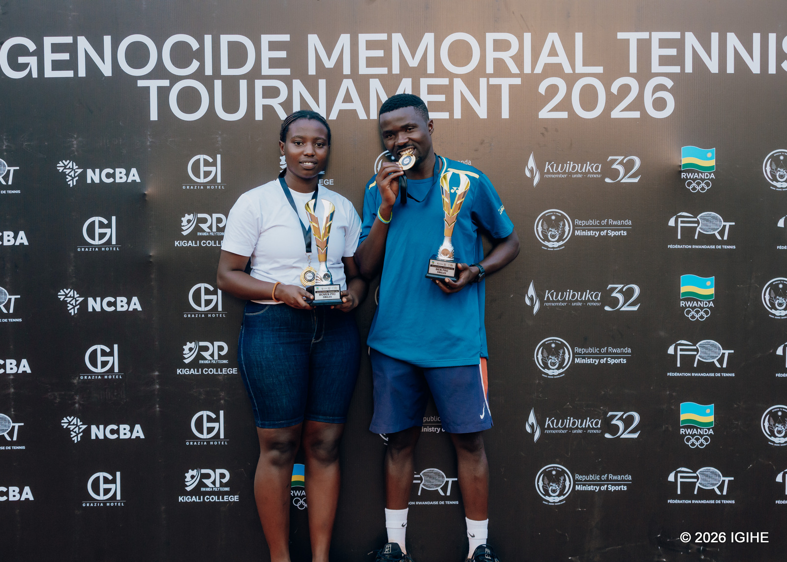 Niyigena Etienne na Nishimwe Carine ni bo begukanye irushanwa ryo kwibuka mu babigize umwuga