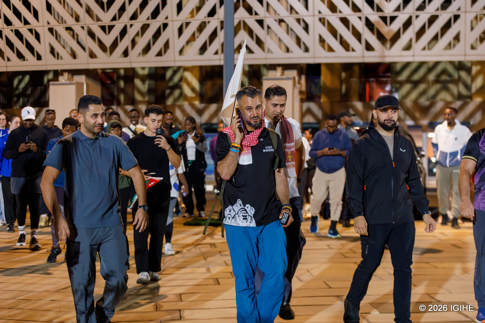 Saddam Alaya yahuriye n'urubyiruko rukora siporo muri Stade Amahoro