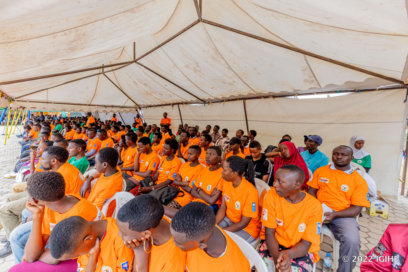 Bamwe mu rubyiruko bitabiriye ibirori byo kwizihiza Umunsi Mpuzamahanga wabahariwe