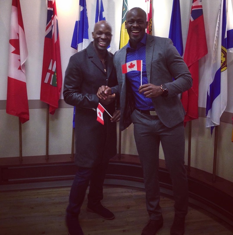 Frankie Joe ubwo yari amaze guhabwa ubwenegihugu bwa Canada