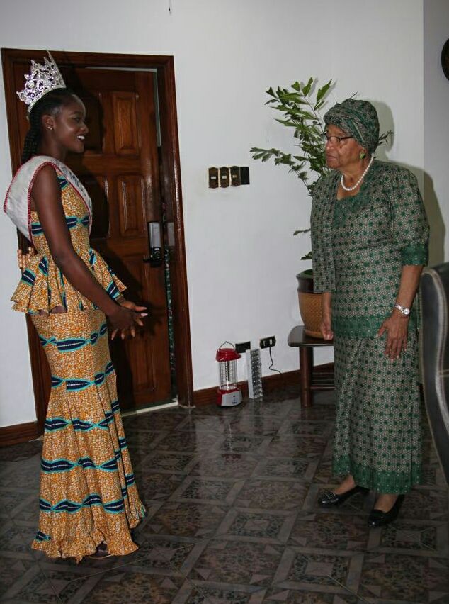 Nyampinga wa Liberia aherutse kwakirwa na Perezida w'iki gihugu 'amuha umugisha wa kibyeyi' mbere y'uko aza i Kigali