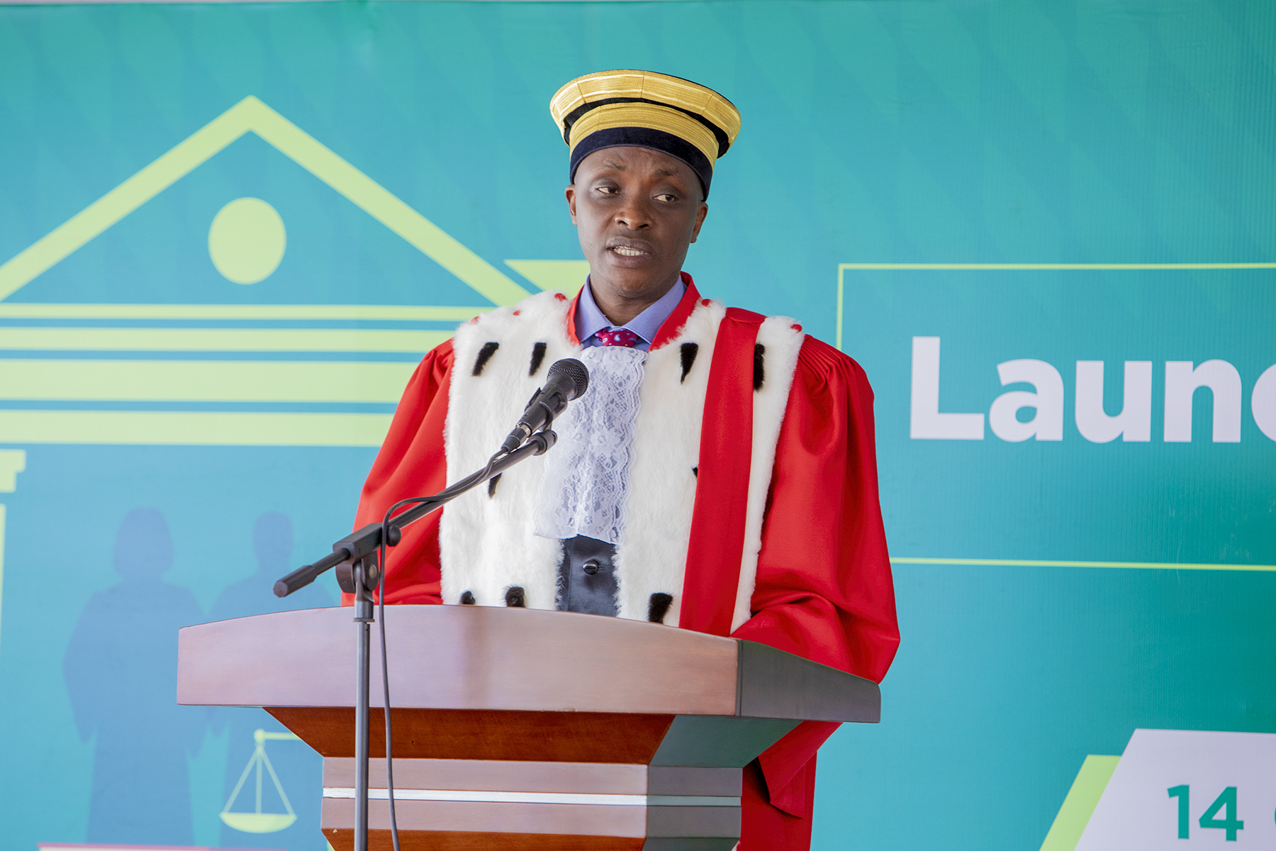 Umushinjacyaha Mukuru, Havugiyaremye Aimable atanga ubutumwa mu muhango wo gutangiza ku mugaragaro umwaka w’ubucamanza wa 2022/2023 kuri uyu wa Gatanu