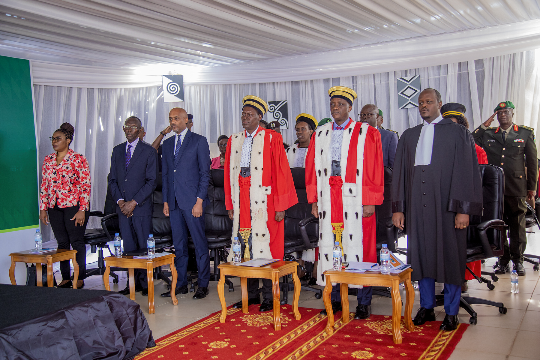 Abayobozi bitabiriye umuhango wo gutangiza umwaka w'ubucamanza wa 2022/2023