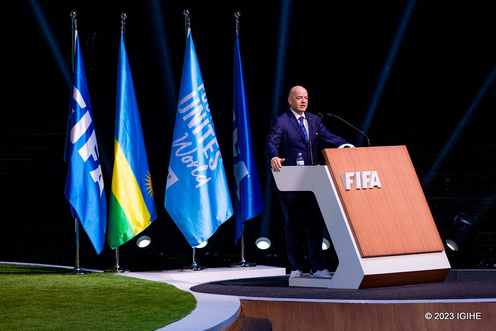 Perezida wa FIFA, Gianni Infantino, yashimye u Rwanda uko rwamugaruriye icyizere mu gihe yari amaze gucika intege