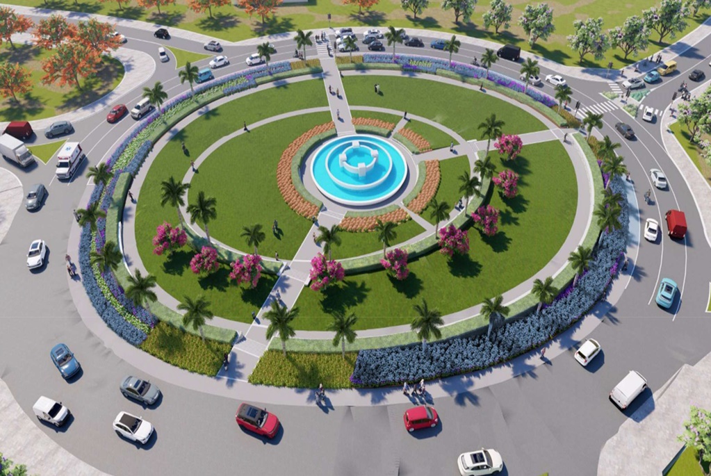 Rond point nini yo mu Mujyi wa Kigali rwagati ni uku izaba imeze niyuzura