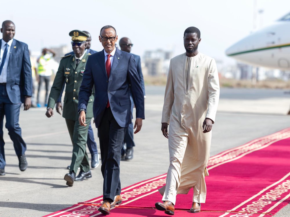 Perezida Kagame na Faye wa Sénégal baritabira umukino wa APR BBC na AS Douanes