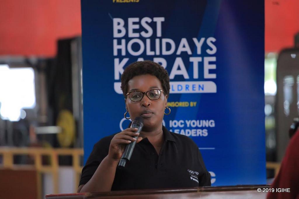 Visi Perezida muri Komite Olempike y’u Rwanda, Rwemalika Félicité wari umushyitsi mukuru muri uyu muhango ndetse akaba asanzwe ari n’umwe mu bagize Komite Olempike Mpuzamahanga (IOC Member)