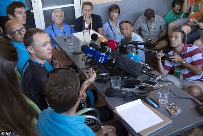 Ku munsi w'ikiruhuko, Sky ya Froome yatanze ibisobanuro ku byavugwa ko yafashe imiti yongera imbaraga