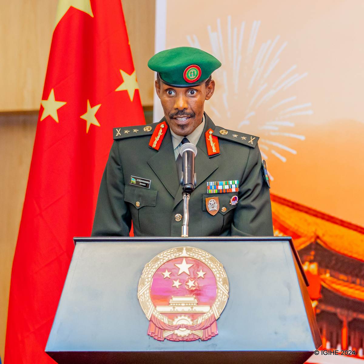 Maj Gen Ngiruwonsanga yagaragaje ko PLA na RDF basangiye indangagaciro nyinshi