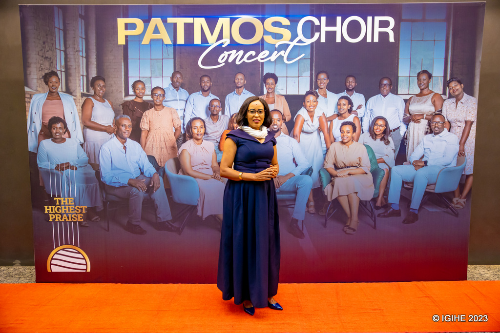 Buri wese yari afite akanyamuneza yiteguye gutaramana na Patmos Choir iri mu zifite imiririmbire inyura benshi