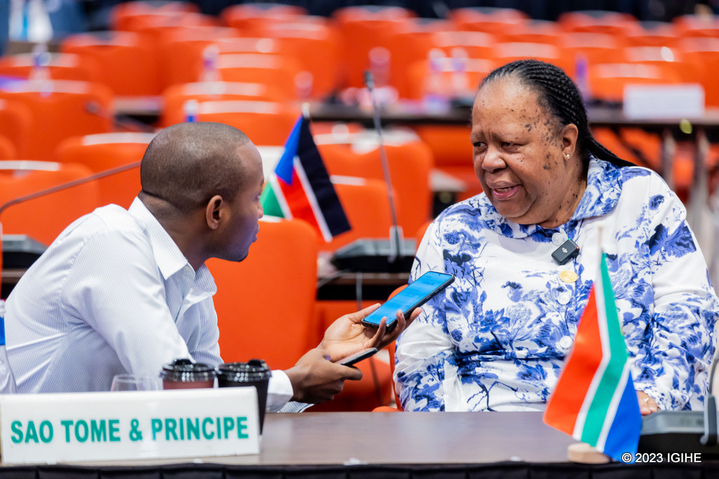 Naledi Pandor ubwo yaganiraga n'Umunyamakuru wa IGIHE asobanura aho ibibazo bya Visa bigeze