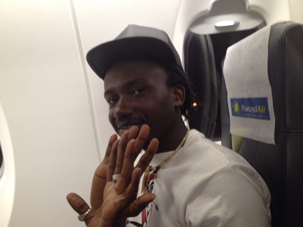 Mani Martin ubwo yagarukaga i Kigali