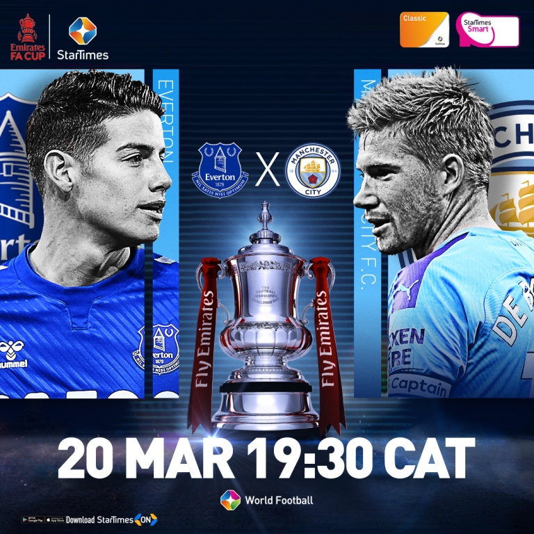 Everton izakira Manchester City mu mukino uteganyijwe ku wa Gatandatu