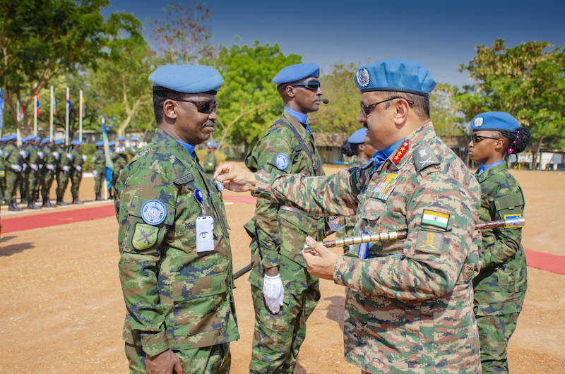 Ingabo z'u Rwanda ziri mu butumwa bwa Loni muri Sudani y'Epfo zambitswe imidali y'ishimwe