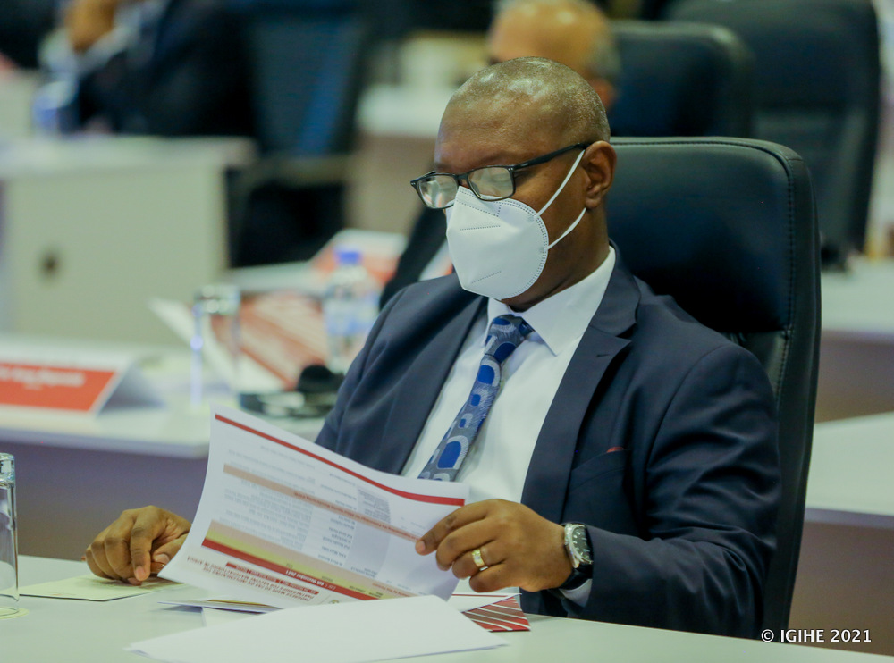 Umunyamabanga Nshingwabikorwa w'Ikigo Gishinzwe Imyigishirize y'Abakozi bo mu Rwego rw'Ubuzima (HRHS), Dr Ndimubanzi Patrick