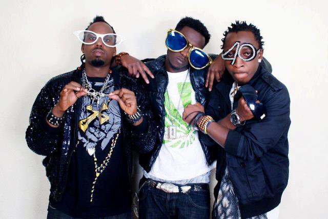 Abahanzi bagize itsinda rya Urban Boyz bazwi nka "Swagga Boyz"; uhereye i bumoso ni Humble, Safi na Nizzo
