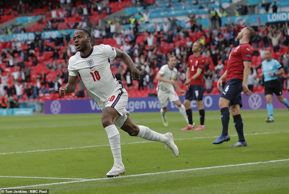 Ku nshuro ya kabiri muri EURO 2020, Raheem Sterling yongeye gufasha u Bwongereza kubona intsinzi
