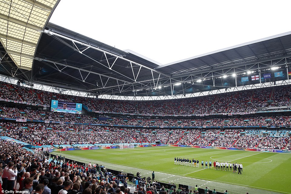 Stade Wembley yarimo abafana basaga ibihumbi 40
