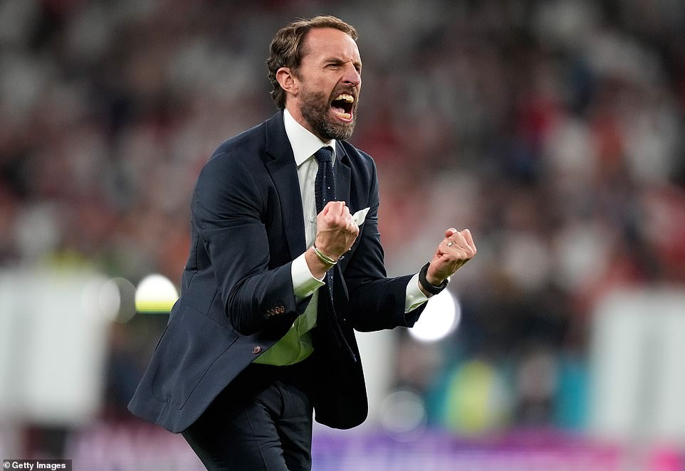 Byari ibyishimo ku mutoza Gareth Southgate nyuma yo gufasha u Bwongereza gutsinda uyu mukino