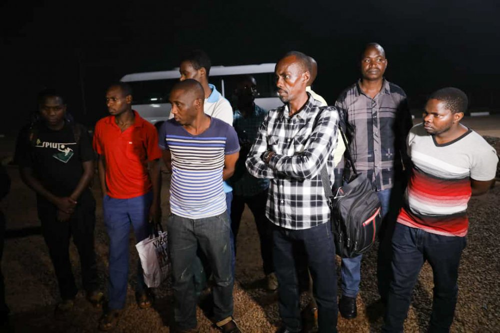 Bamwe mu banyarwanda icyenda baherutse kurekurwa na Uganda