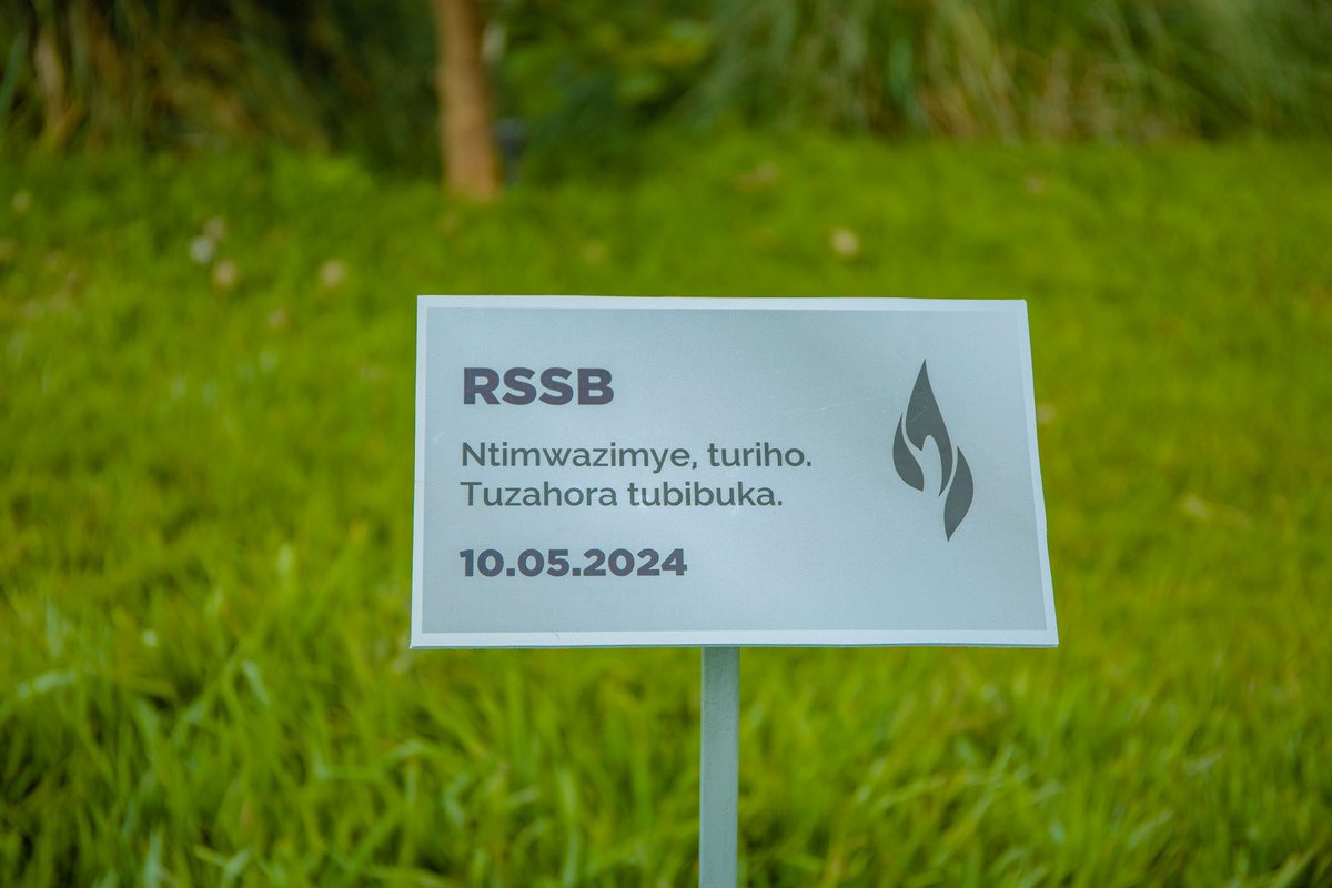 "Ntimwazimye, turiho" amwe mu magambo y'ihumure RSSB yaherekeresheje igiti yateye mu Busitani bwo Kwibuka