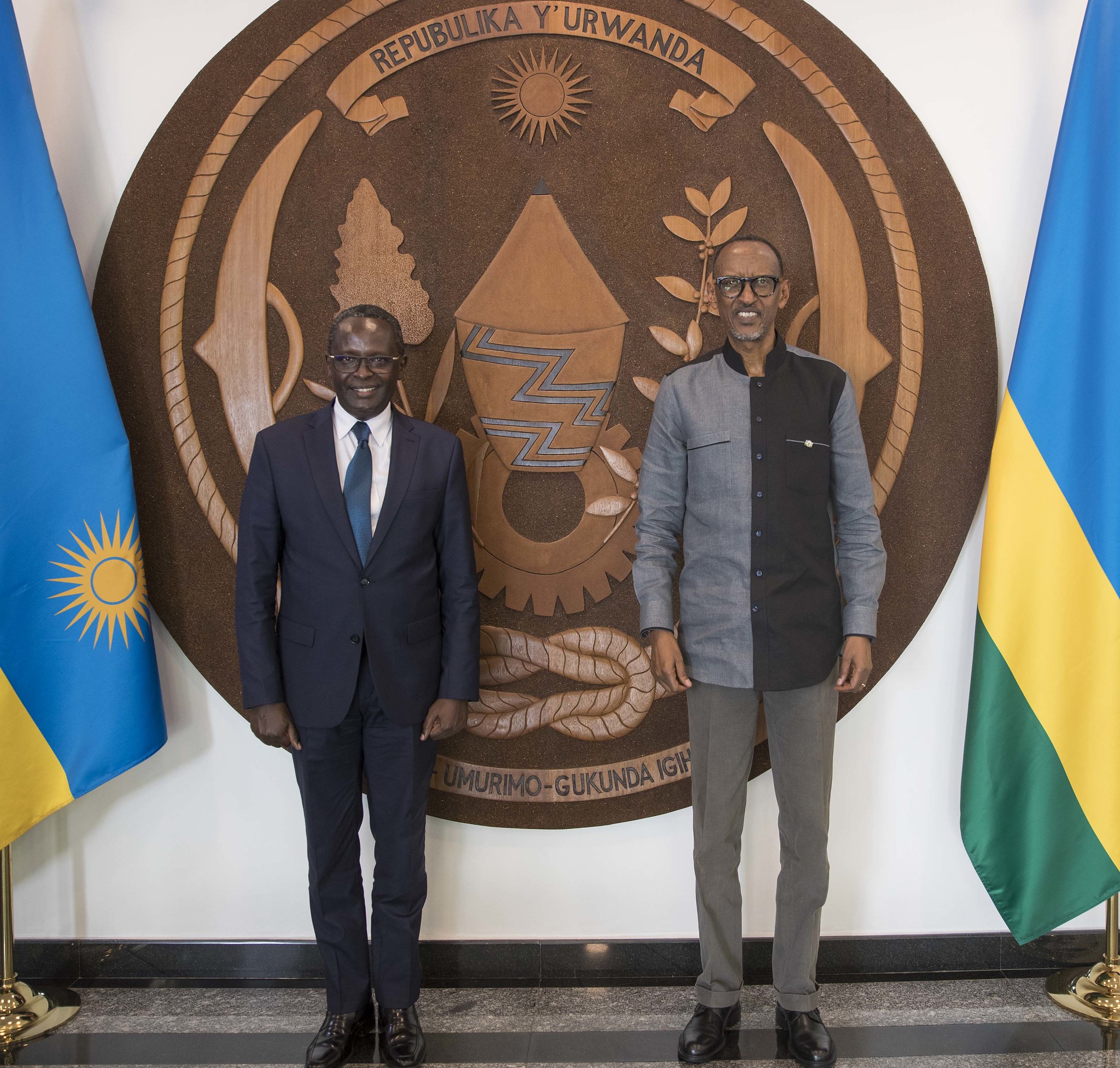 Martin Ngoga, Umuyobozi w’Inteko Ishinga Amategeko ya EAC yari mu itsinda ryakiriwe na Perezida Kagame