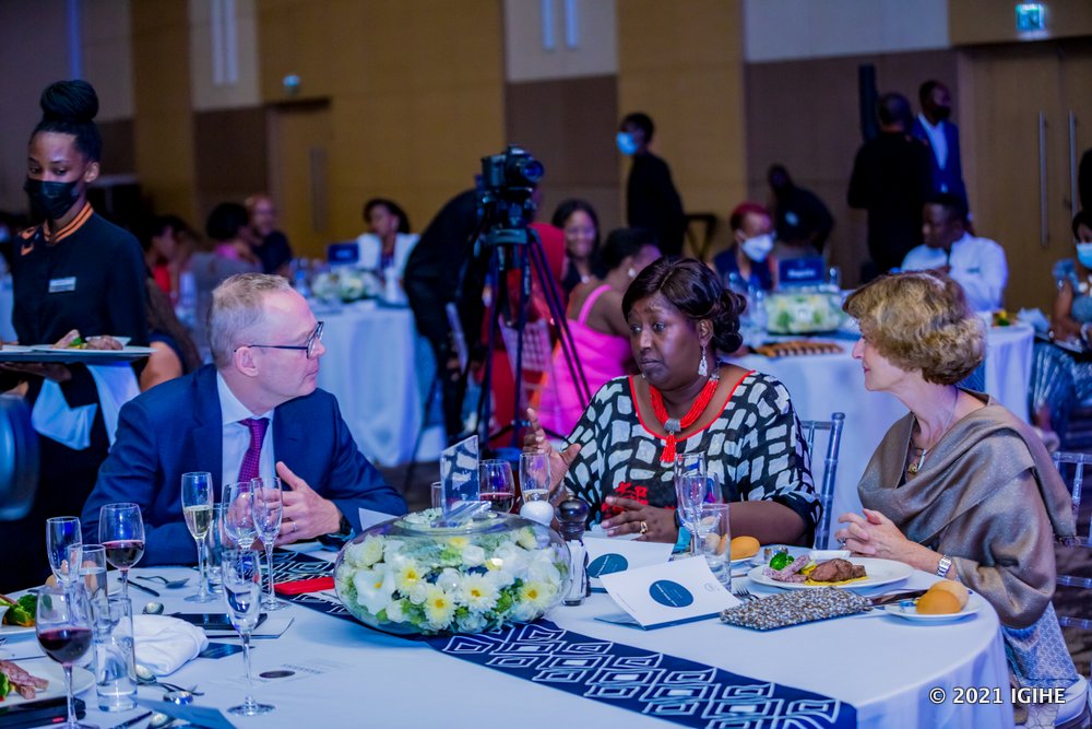 Umuyobozi Mukuru wa UGHE, Prof. Agnes Binagwaho nawe yari muri uyu muhango