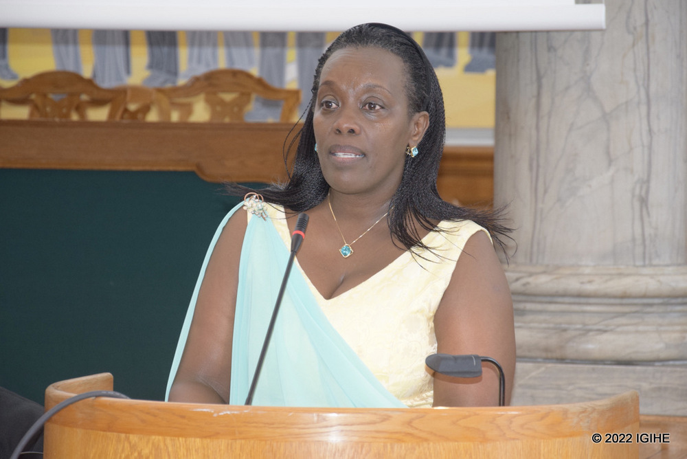 Ambasaderi w’u Rwanda muri Denmark, Dr Diane Gashumba yavuze ko abitabiriye iki gikorwa beretswe inzira u Rwanda rurimo yo kwibuka no kwiyubaka nyuma ya Jenoside yakorewe Abatutsi.