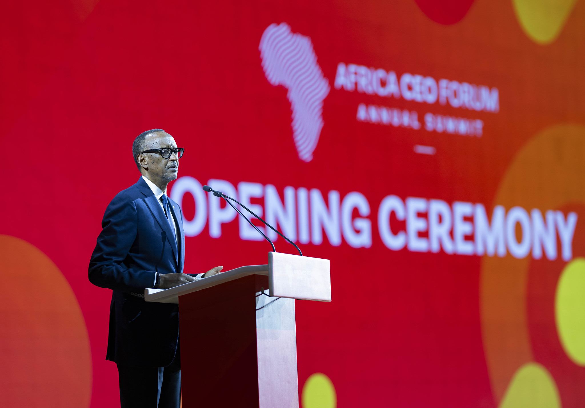 Mu 2024 ubwo Perezida Paul Kagame yafunguraga ku mugaragaro Africa CEO Forum
