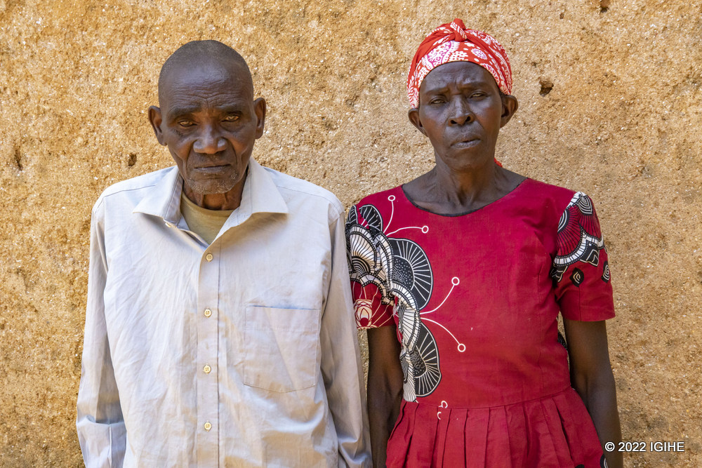 Kavutse Jean hamwe n'umugore we Kampire Rose