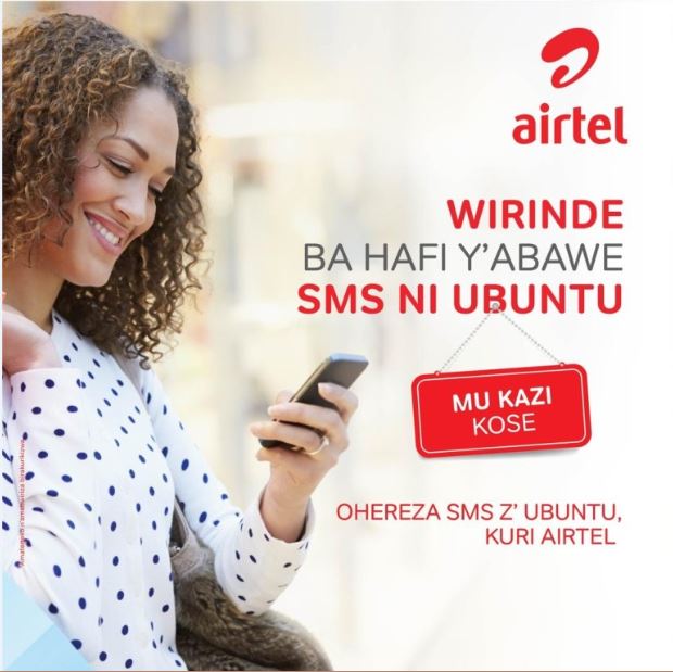 Koherezanya ubutumwa bugufi Airtel kuri Airtel byagizwe ubuntu