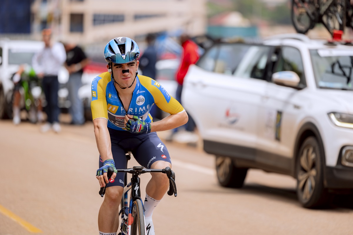 Hodei Muñoz yaserukanye umwambaro wa Prime ku Gace ka Kabiri ka Tour du Rwanda