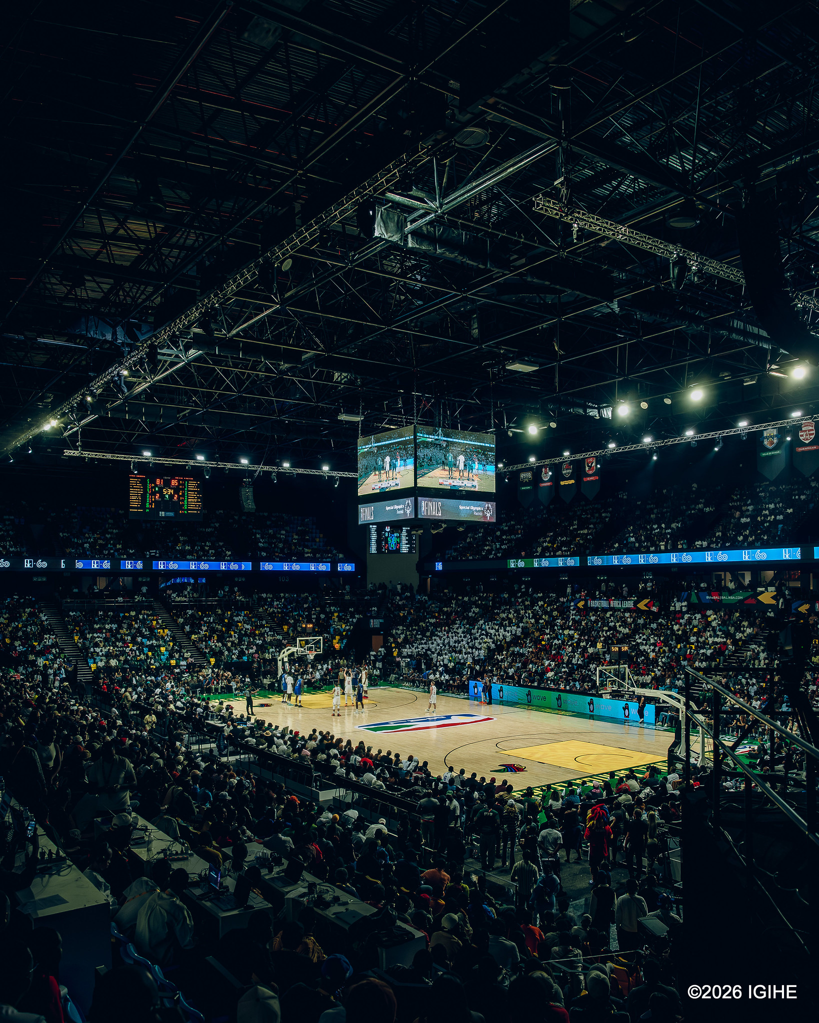 BK Arena yakiriye imikino ya BAL 2026 yabaga yuzuye abakunzi ba Basketball